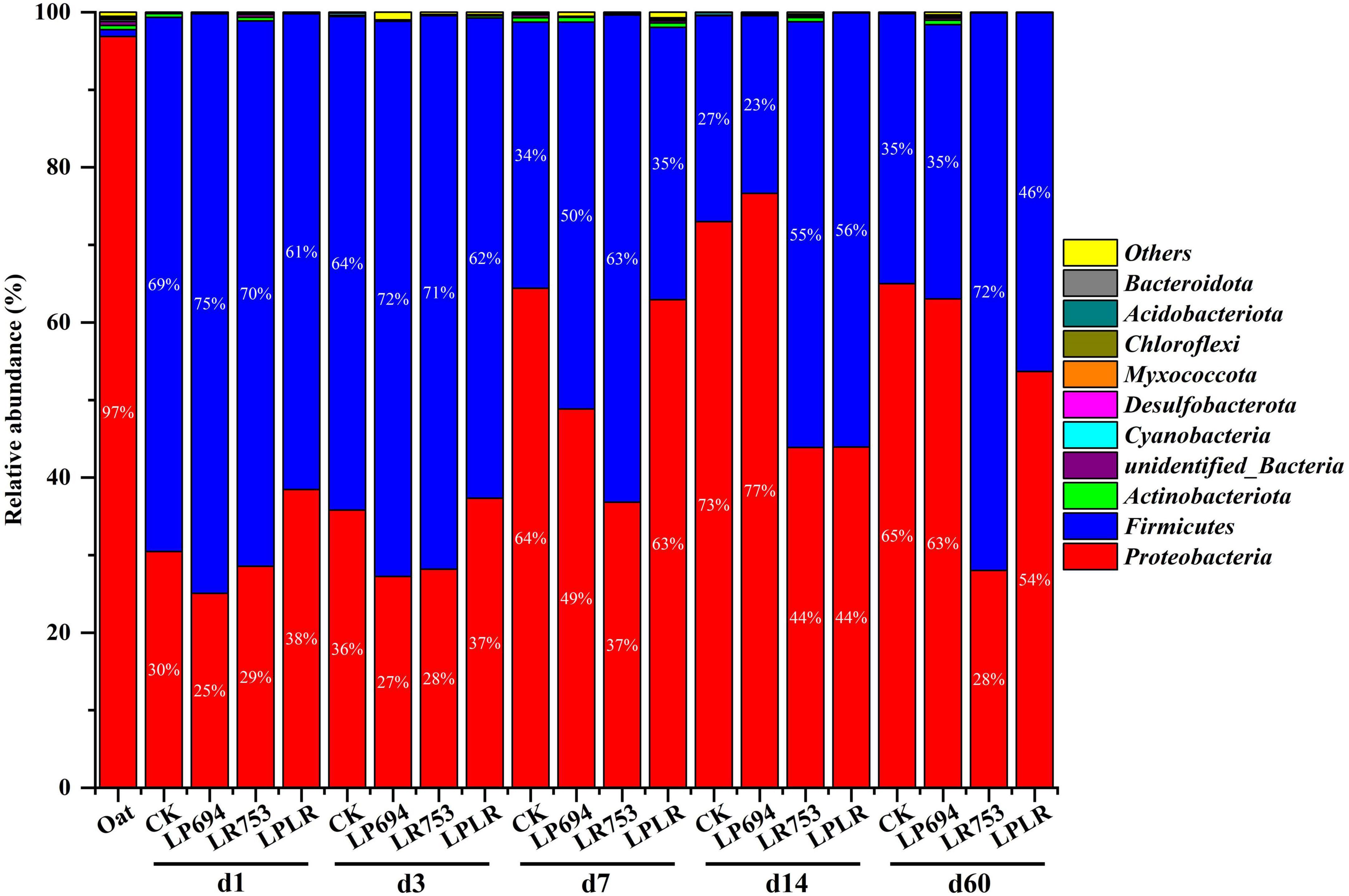 Response of fermentation quality and microbial community of oat silage to homofermentative lactic acid bacteria inoculation